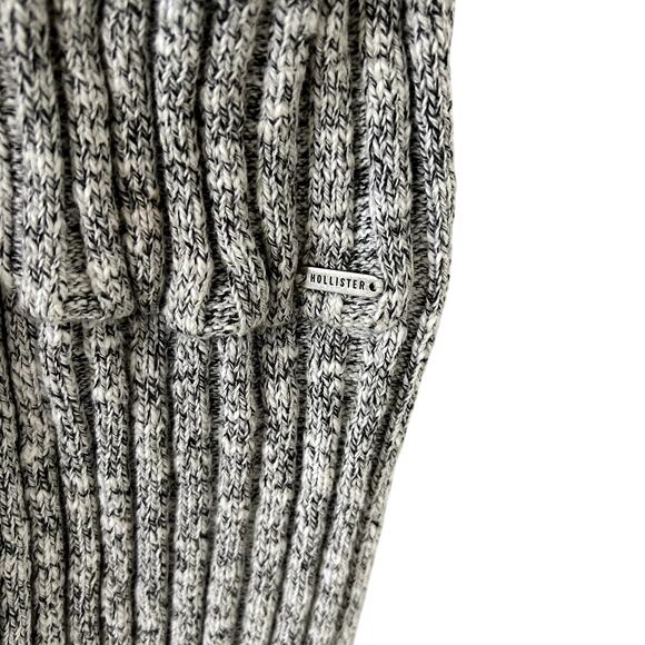 Hollister Y2K Cardigan Heathered Gray Open Front Sz. Large Casual Casual - Picture 7 of 10